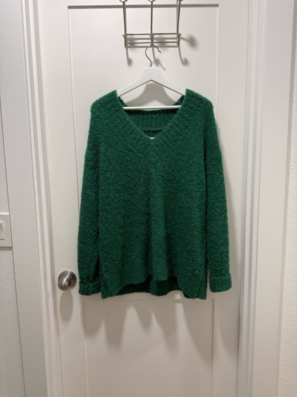 aerie Emerald Green V-Neck Women's Sweater